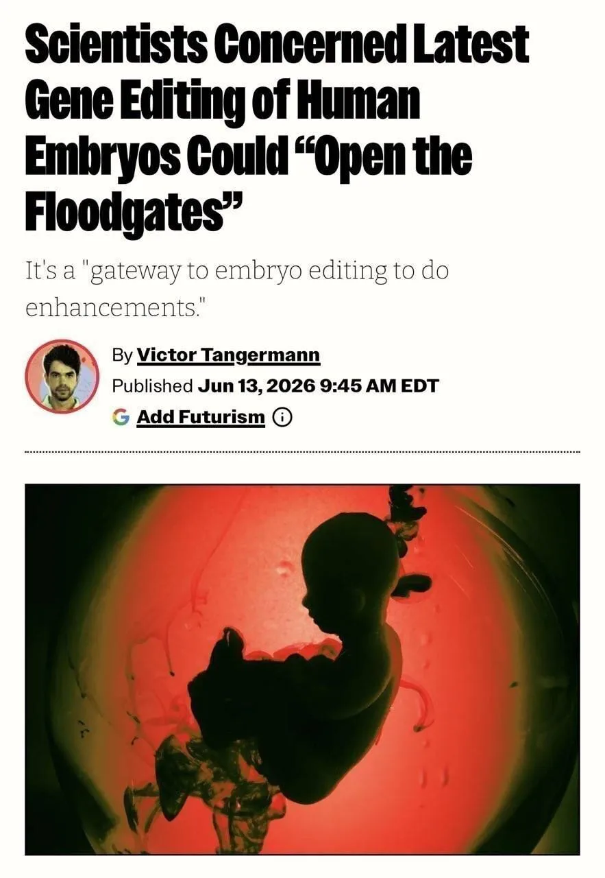 🤯 Генетики обещают первых модифицированных детей к 2030 году