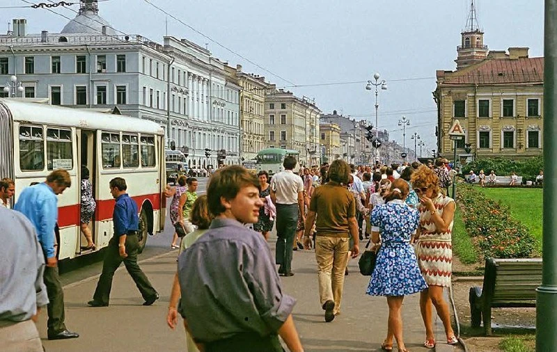 Летний Ленинград 1972 года глазами немецкого туриста
