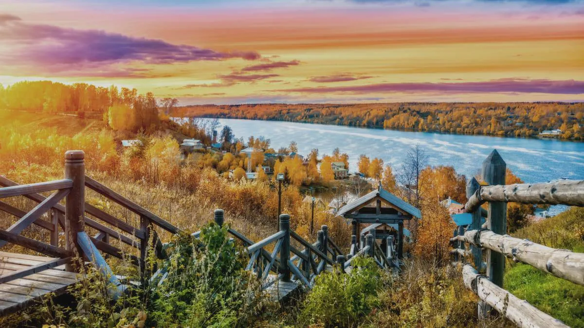 🍁 Осенний Плёс — это место, где хочется остановить время.