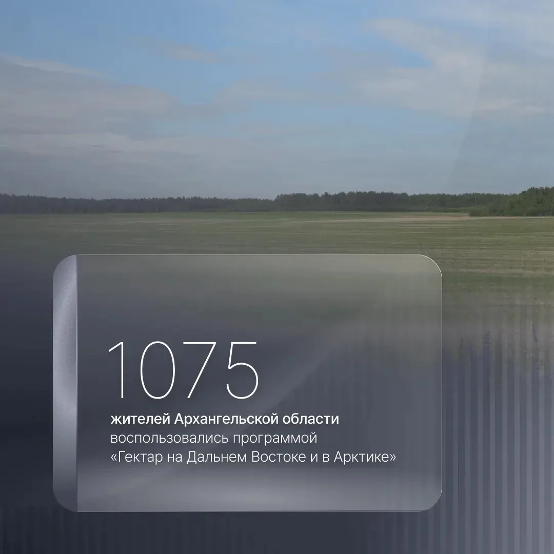 С 2021 года в Архангельской области действует программа «Гектар на Дальнем Востоке и в ...