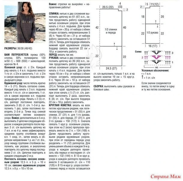 Ажурное платье шоколадного оттенка   🧶 Вязание на каждый день
