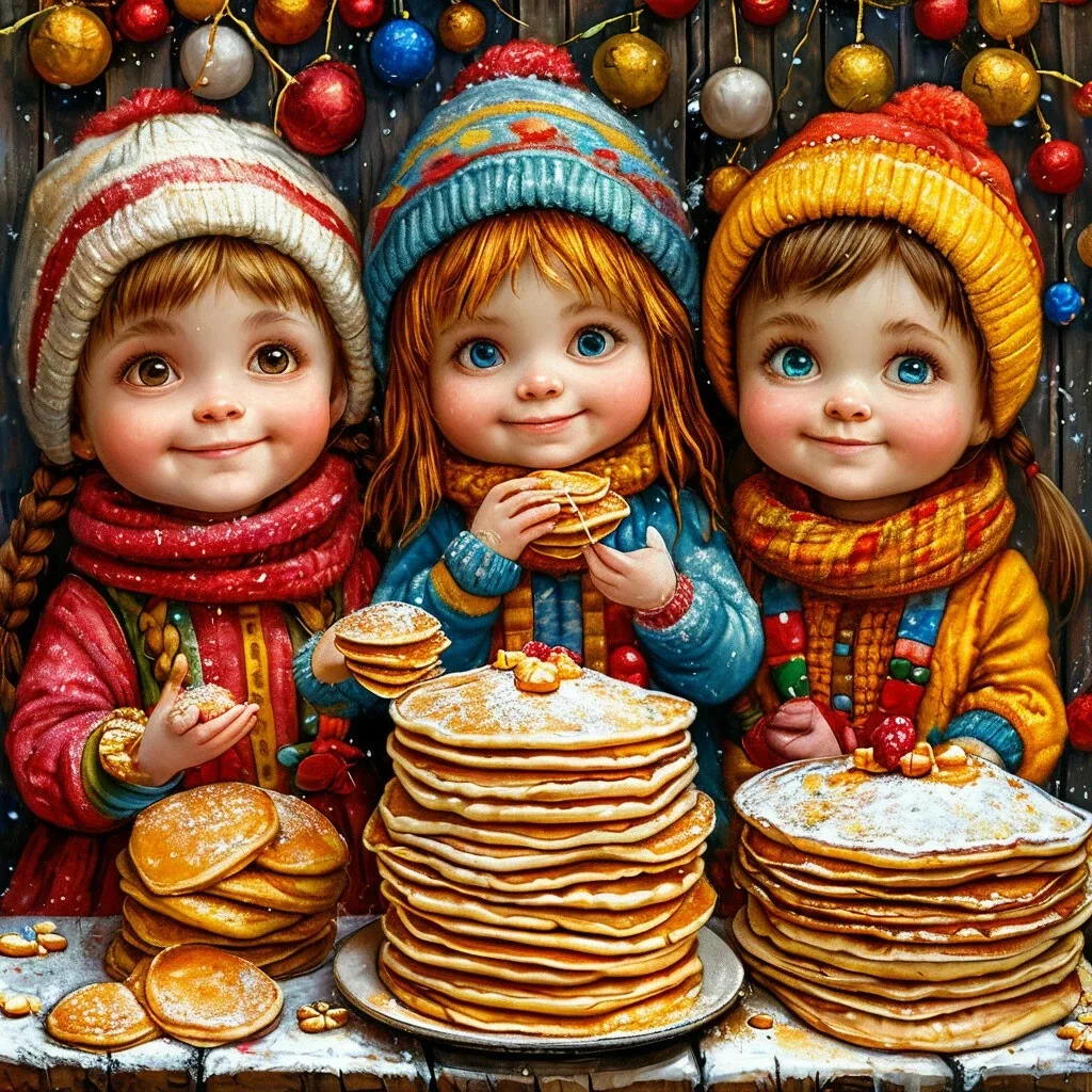 С Масленицей, друзья!  Провожаем зиму, встречаем весну: печём блины, ходим в гости, участвуем в гуля