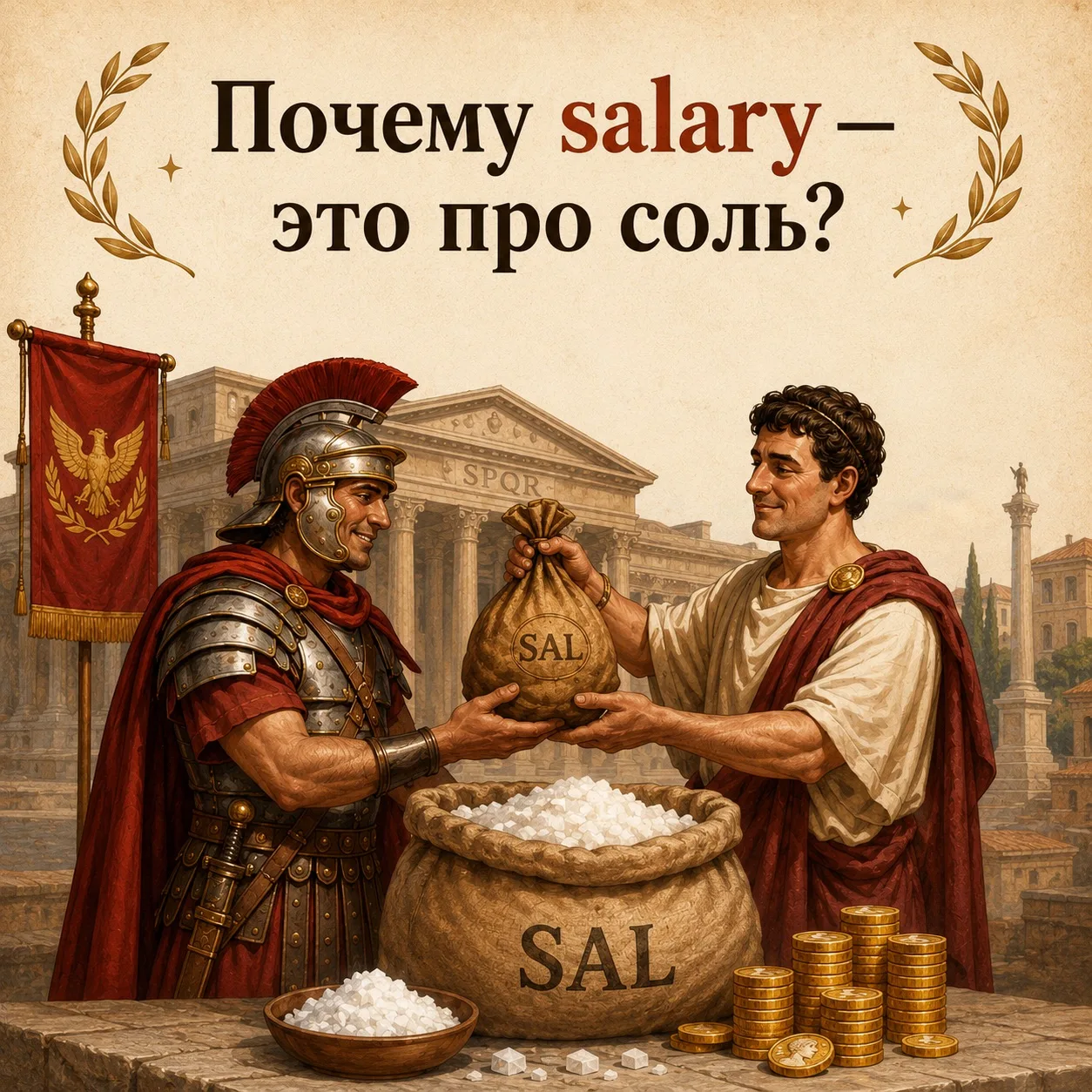 💰 ЗНАЕТЕ ЛИ ВЫ, ПОЧЕМУ ПО-АНГЛИЙСКИ ЗАРПЛАТА НАЗЫВАЕТСЯ “SALARY”?
