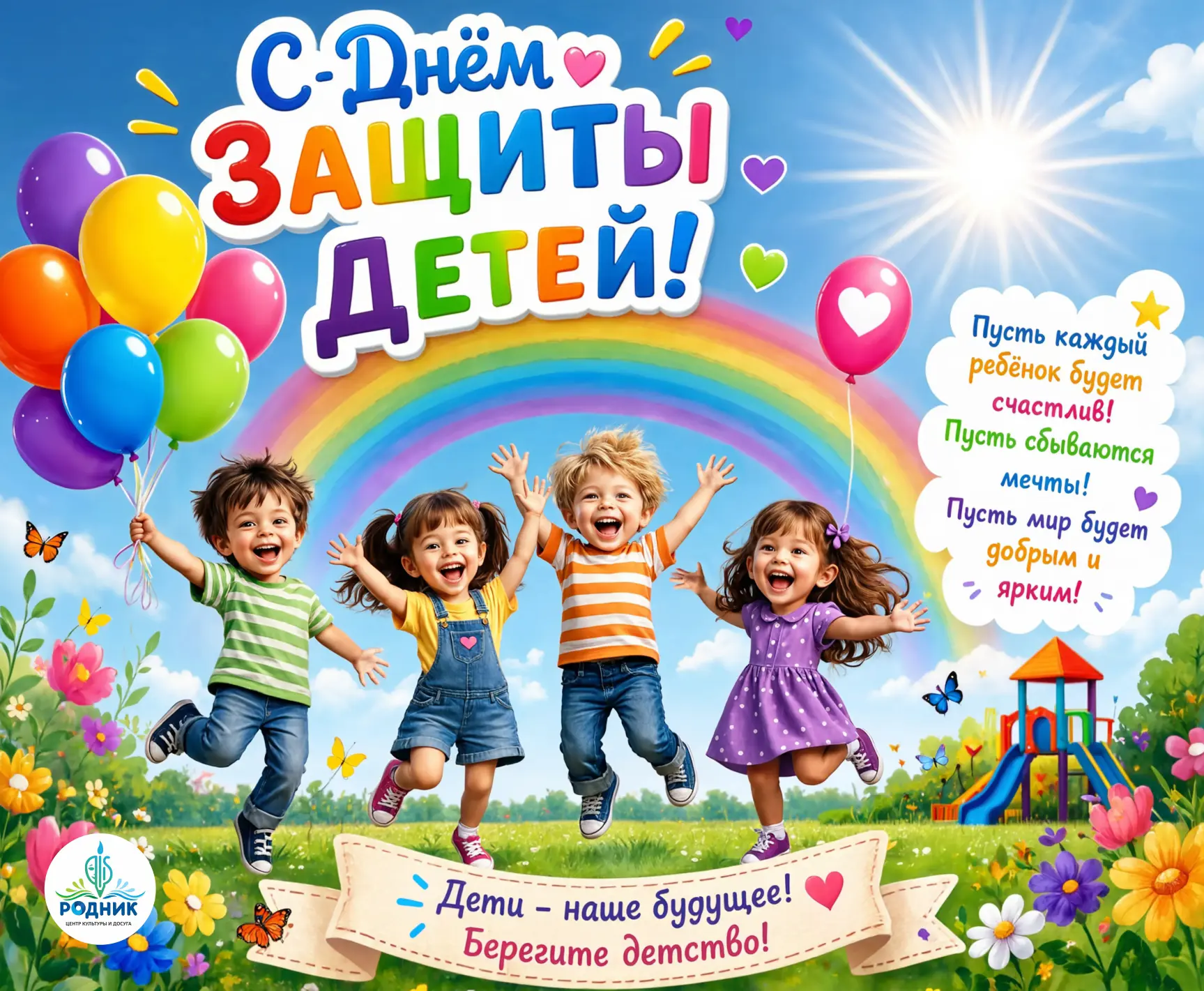 🎈 Сегодня, 1 июня, мы отмечаем Международный день защиты детей — праздник, который напоминает каждо