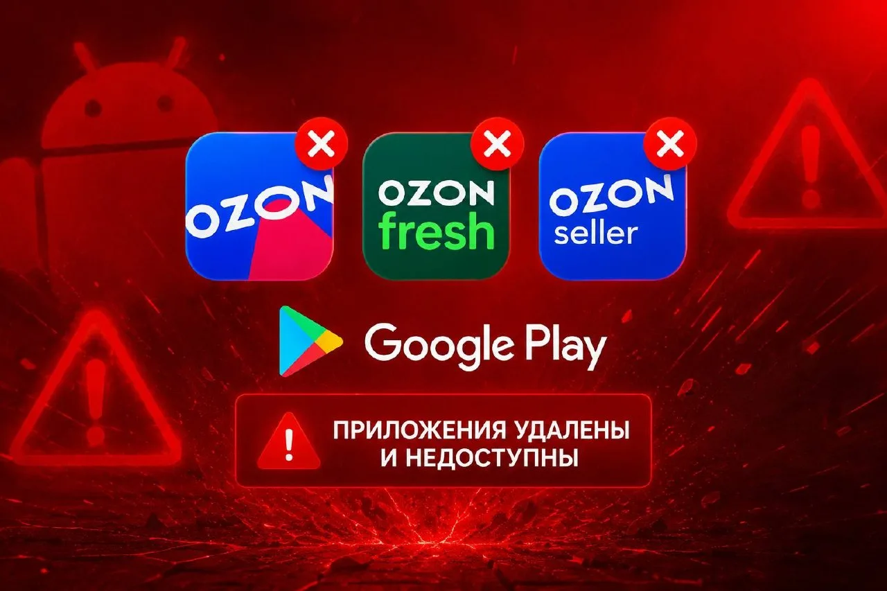 ⚡️⚡️⚡️ Сразу НЕСКОЛЬКО приложений Ozon УДАЛИЛИ из Google Play