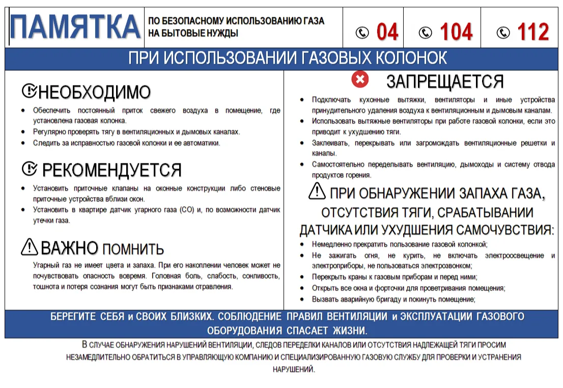Дом с газом: основные правила эксплуатации