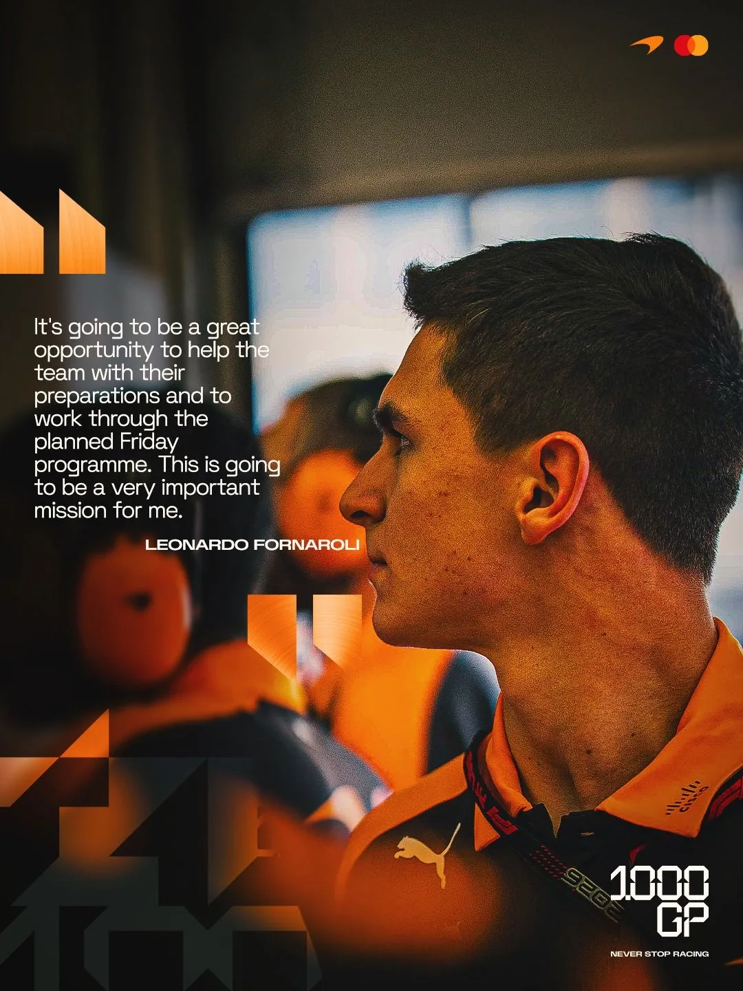 Важный момент в карьере Лео в Формуле-1 🧡#McLarenF1