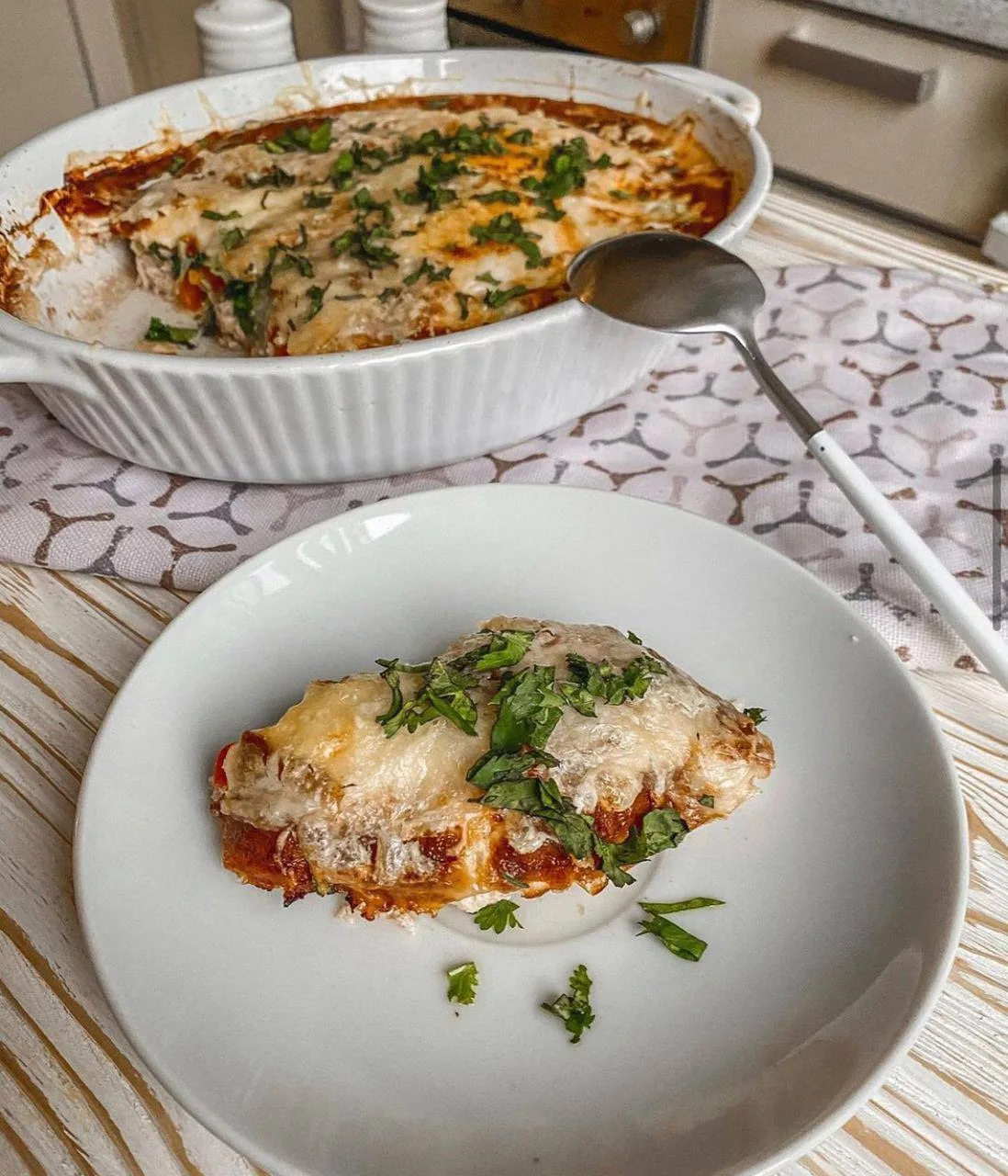 ЗАПЕКАНКА С КАБАЧКОМ И ИДЕЙКОЙ