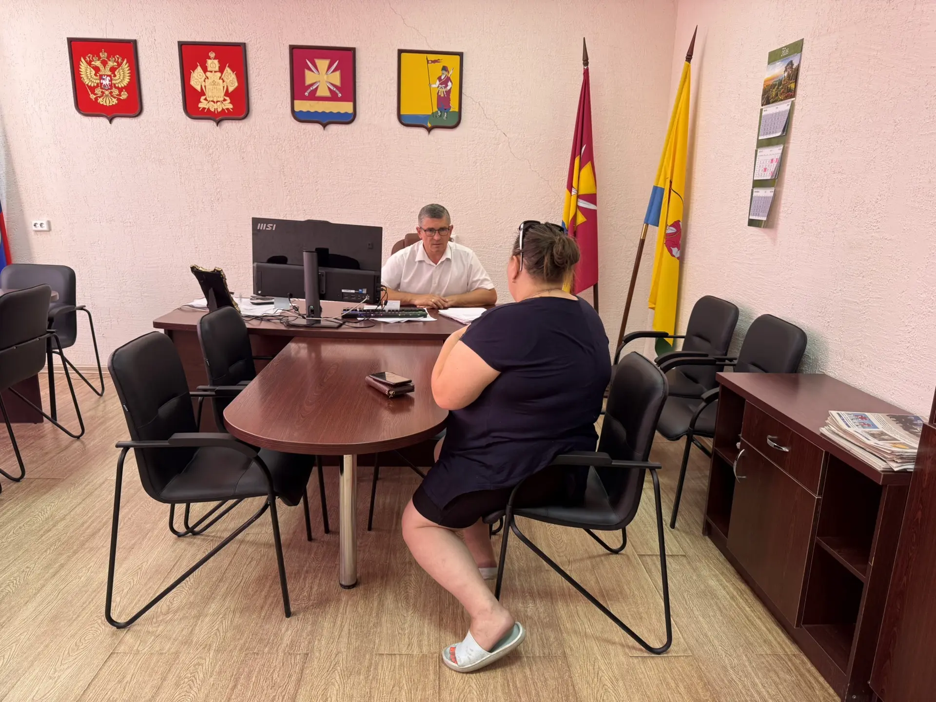 Глава Пластуновского сельского поселения Сергей Олейник провел очередной прием граждан ...