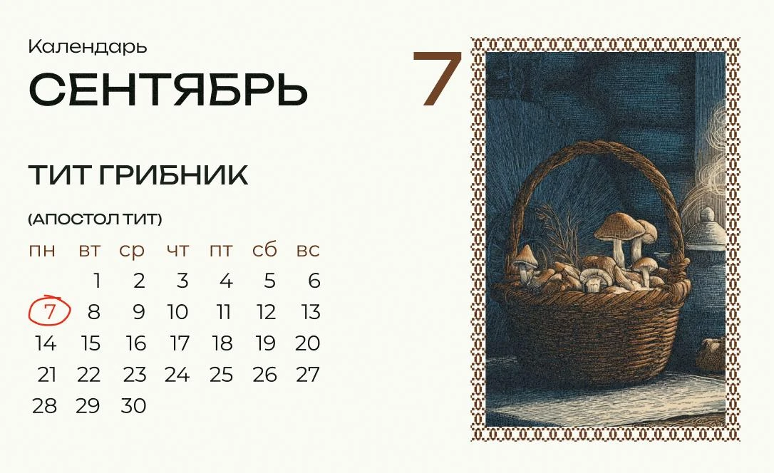 Сегодня Тит-грибник!