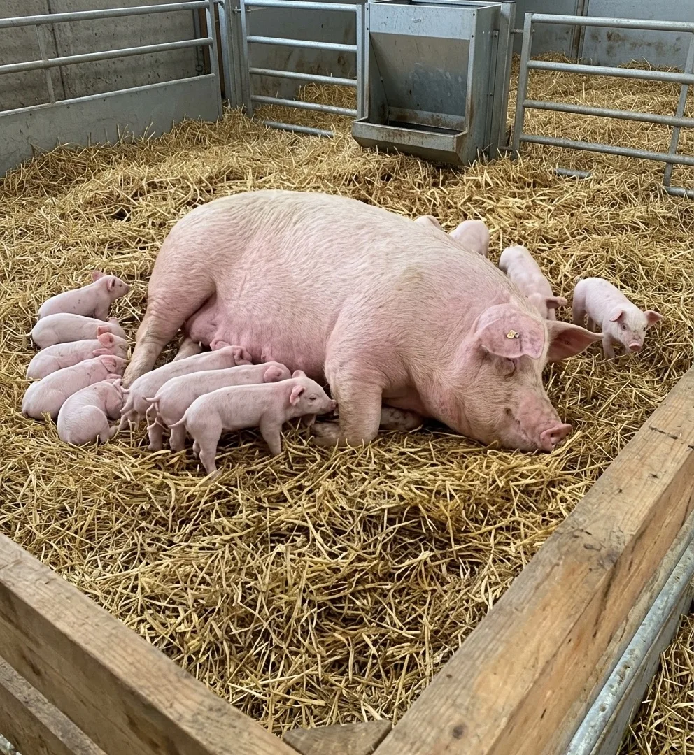 Язвы у свиноматок: структура корма и здоровье желудка 🐖