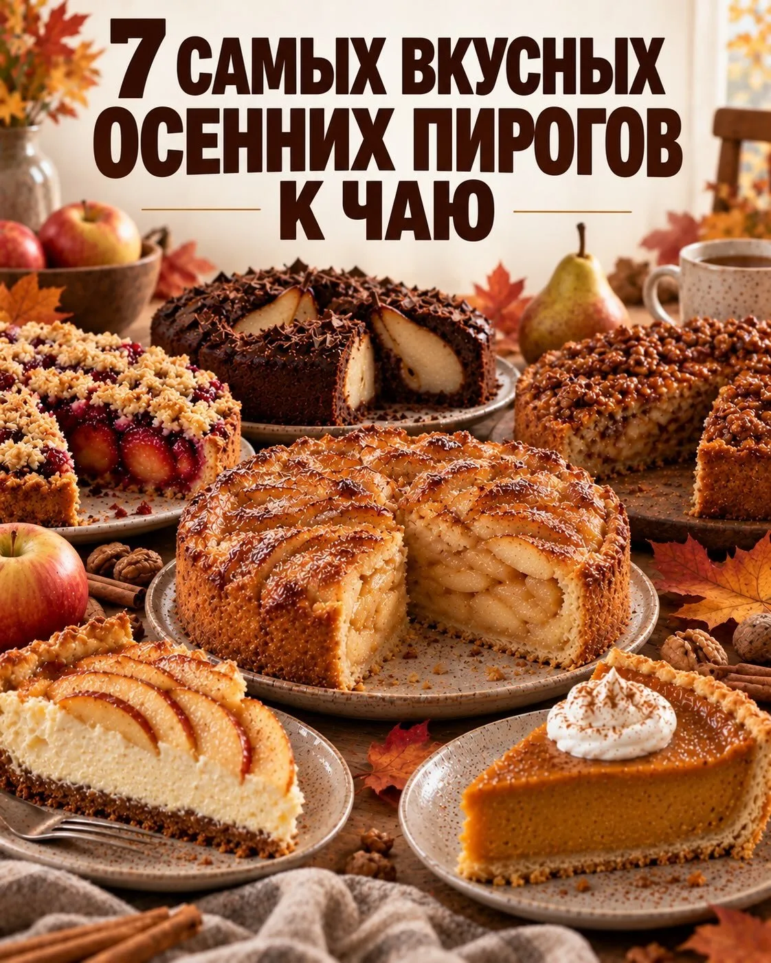 Осень — идеальное время, чтобы чаще включать духовку и печь что-нибудь уютное к чаю 🍂