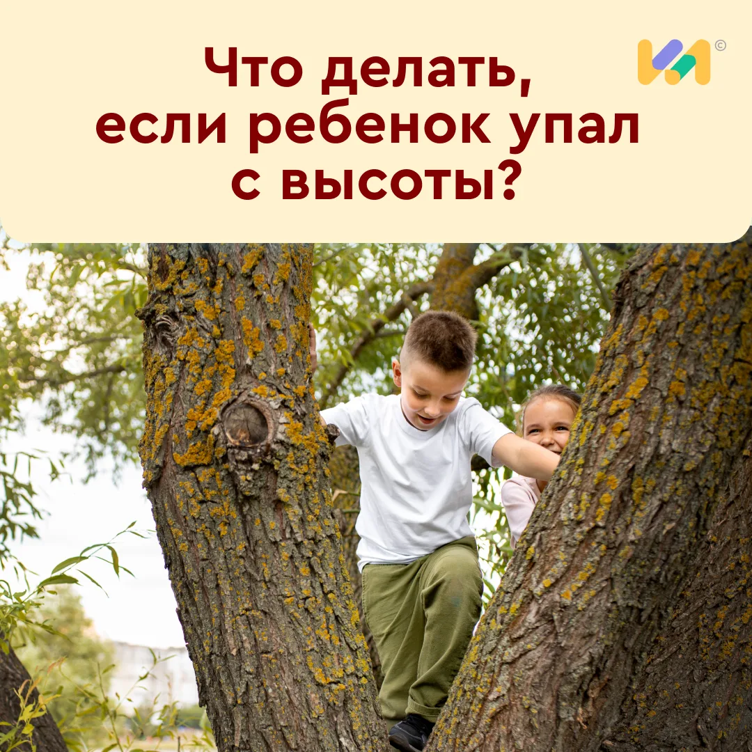 🌳 Что делать, если ребенок упал с высоты?