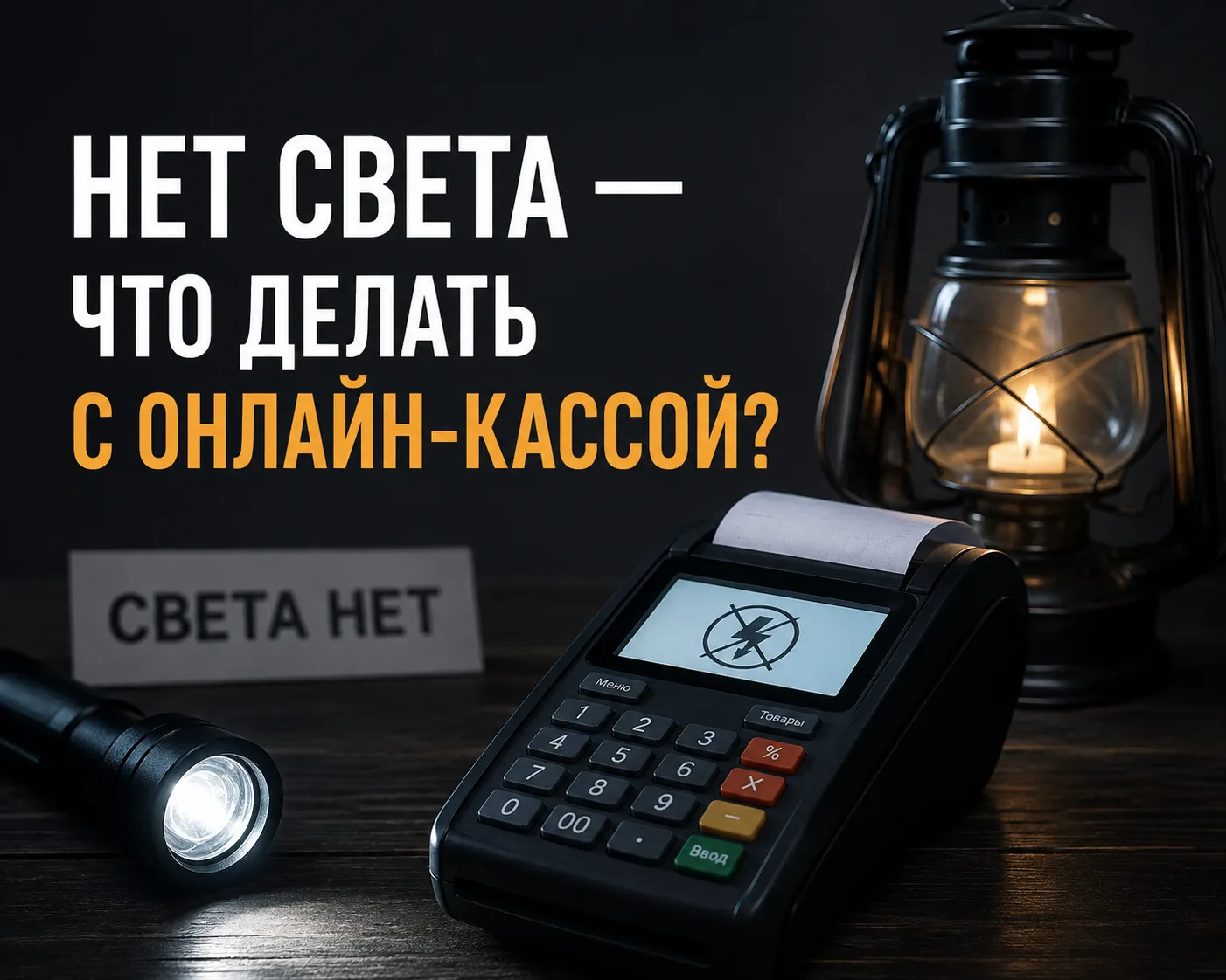 ⚡️ Нет электричества — что делать с онлайн-кассой?