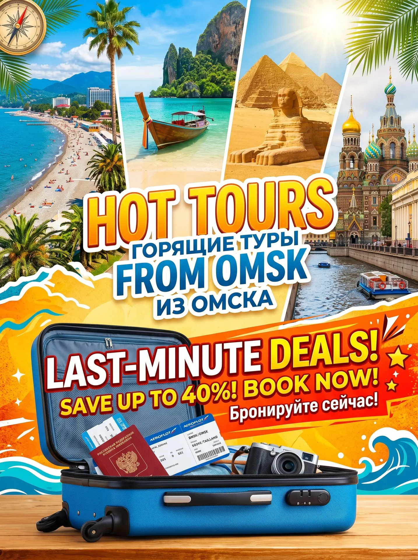 АНОНС ГОРЯЩИХ ТУРОВ ИЗ ОМСКА 🔥🔥🔥

🌺Сочи из Омска от 13 750 ₽
19.06. и 20.06. на 3 ночи

🌊Абхази