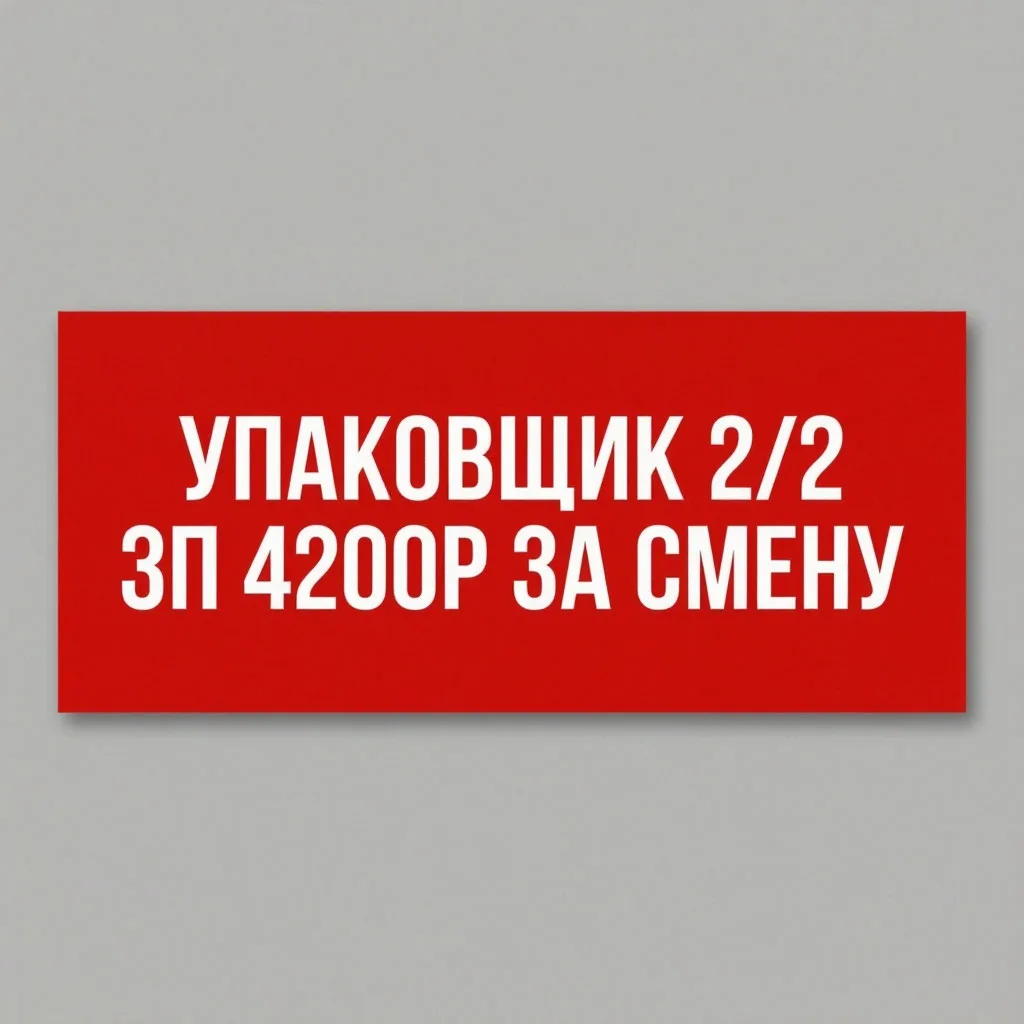 ТРЕБУЕТСЯ  УПАКОВЩИК (день)