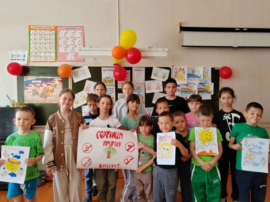 ⭐️💡Четвертый день в лагере был посвящен Всемирному дню охраны окружающей среды» ⁣ Ребя...