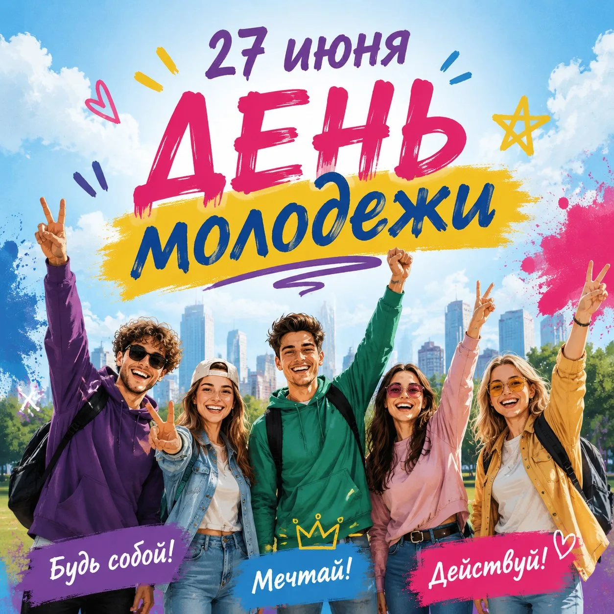 🎉 Сегодня в России отмечается День молодёжи — праздник тех, кто меняет мир вокруг себя.