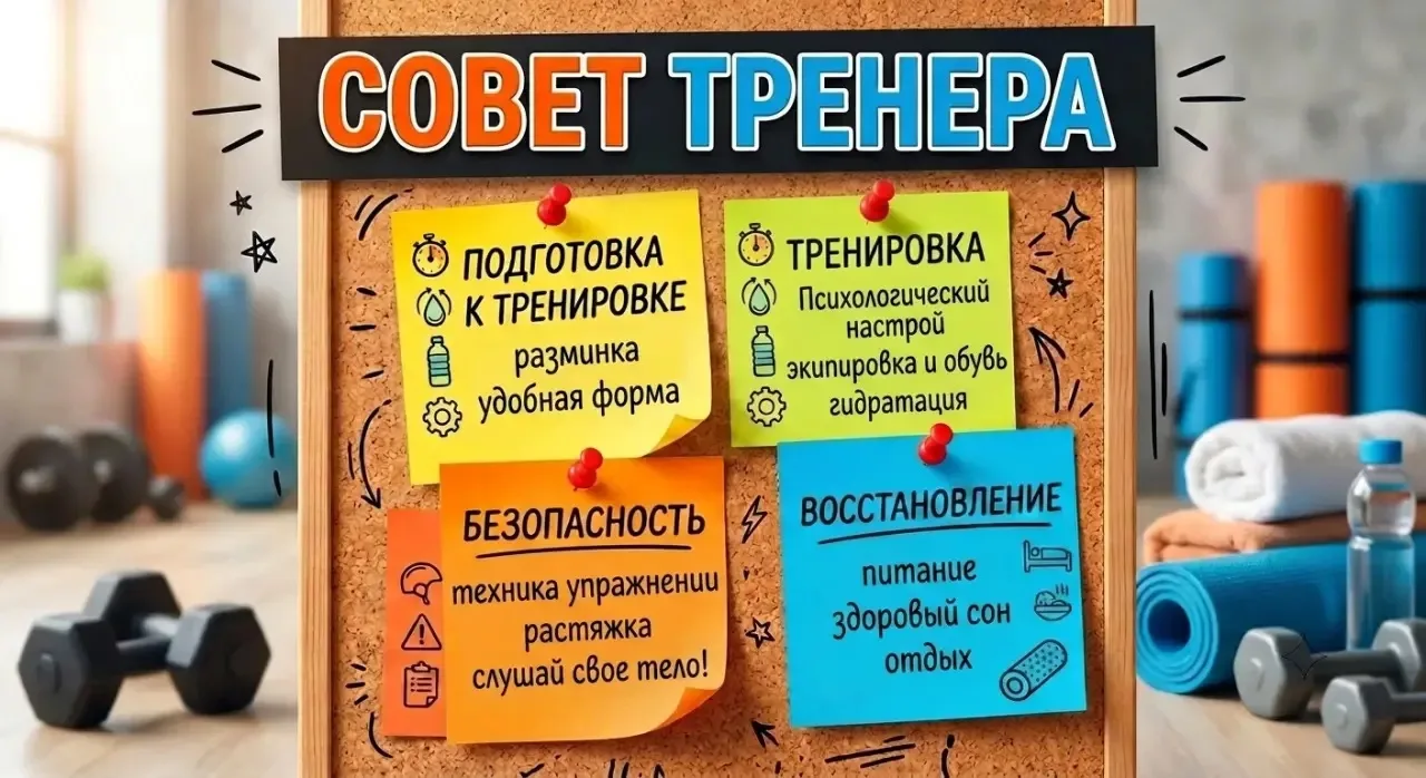 🗣 Совет тренера | Как быть эффективным и здоровым

Спорт — это не только работа на пределе в зале, 