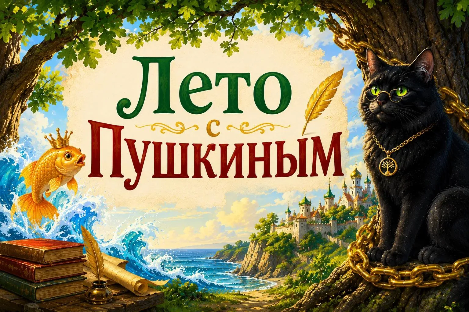 🌳✨ «У Лукоморья дуб зелёный...» ✨🌳

6 июня отмечается день рождения великого русского поэта Алекса