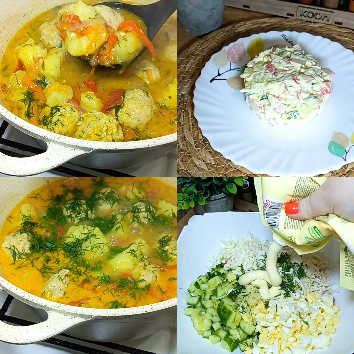 Вот такой вкусный ужин получился 😋
