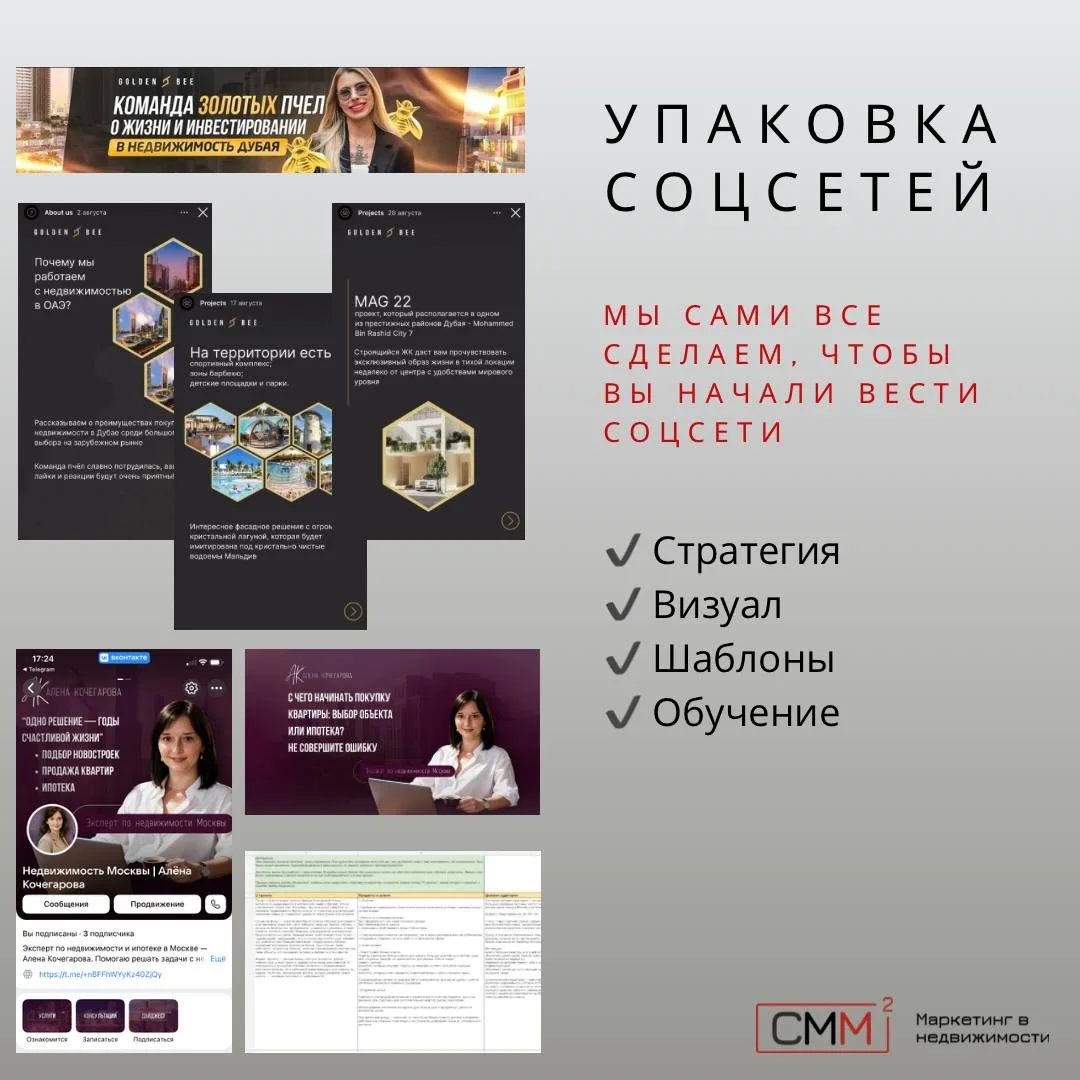 Упаковка соцсетей риэлтора 
«Надо вести соцсети» – говоришь себе это каждый день, но дальше мыслей д