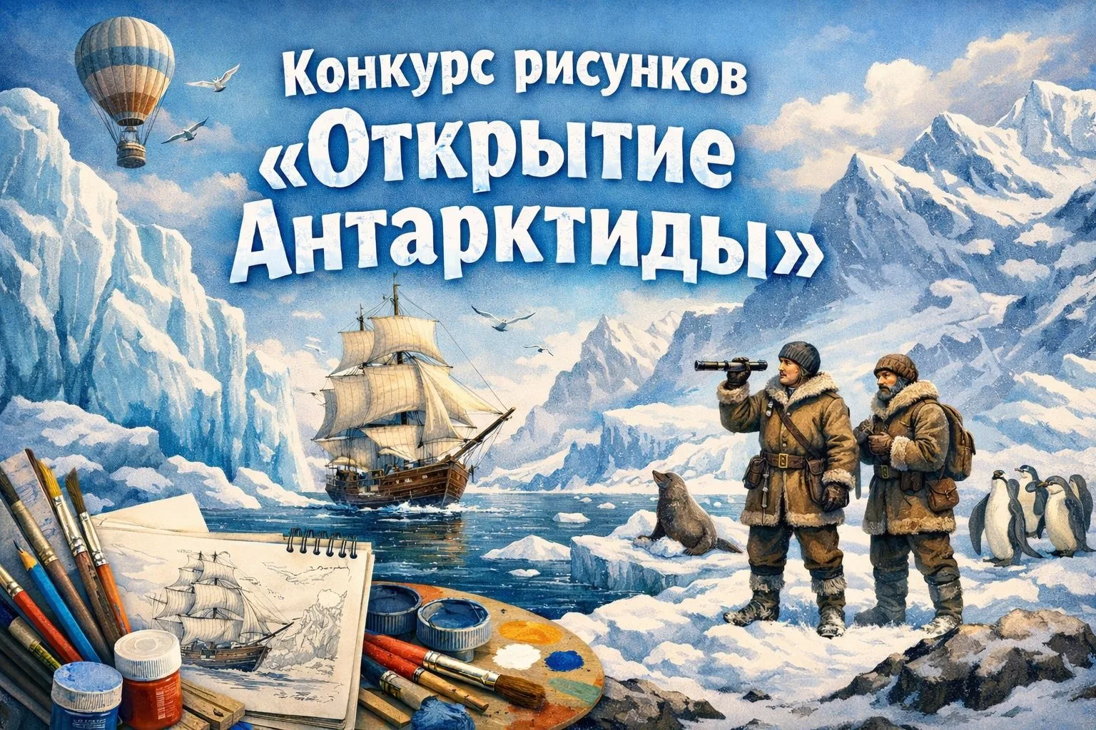 Конкурс рисунков, посвящённый исследованию Антарктиды