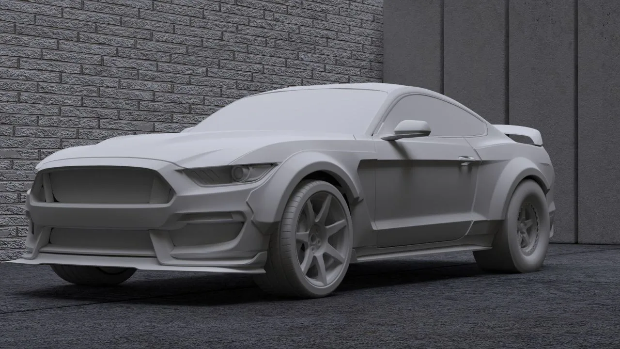 Ford mustang Shelby 3D модель STL
