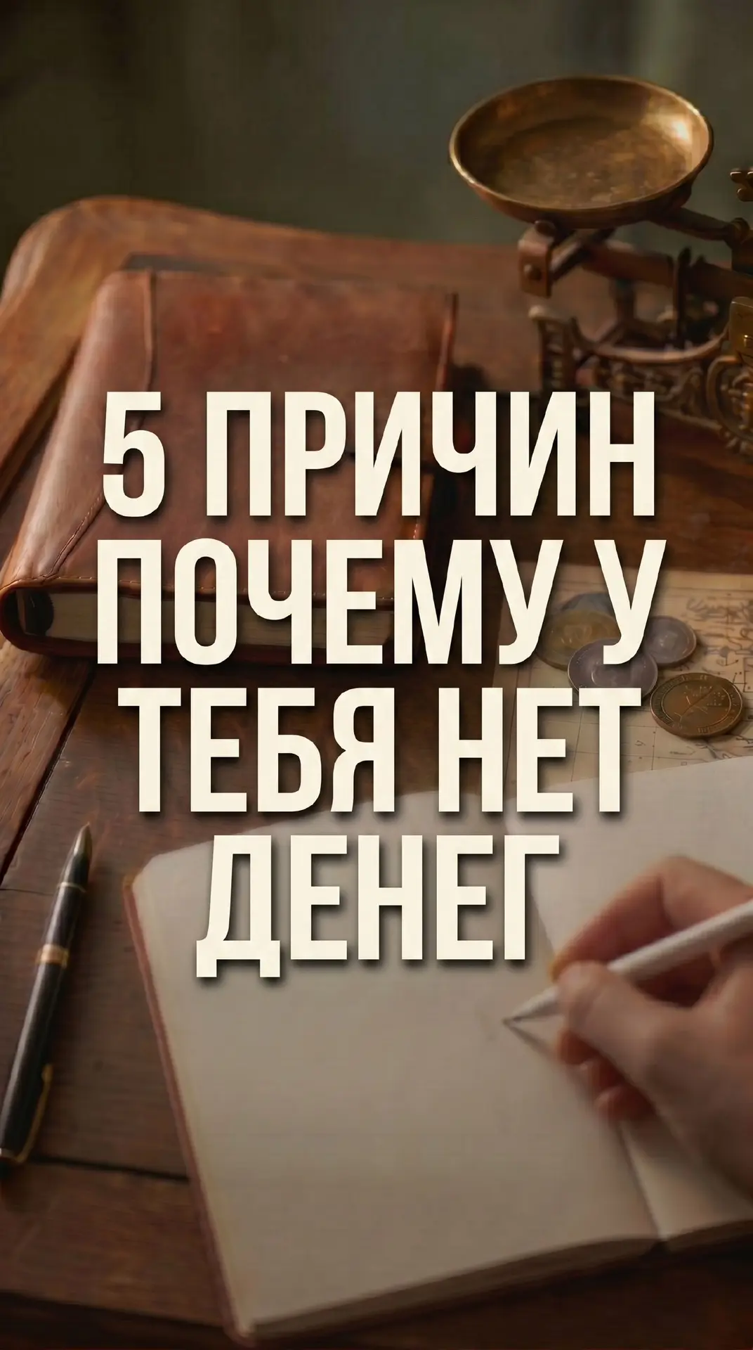 Разобрали причины — теперь берём инструменты.

Деньги не приходят просто так. Но и не уходят просто 