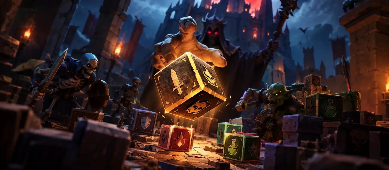 🎲 GrimKeep: мрачный рогалик с кубиками вместо карт