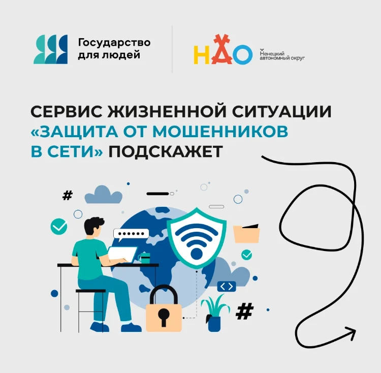Цифровой сервис по жизненной ситуации «Защита от мошенников в сети» на портале «Госуслу...