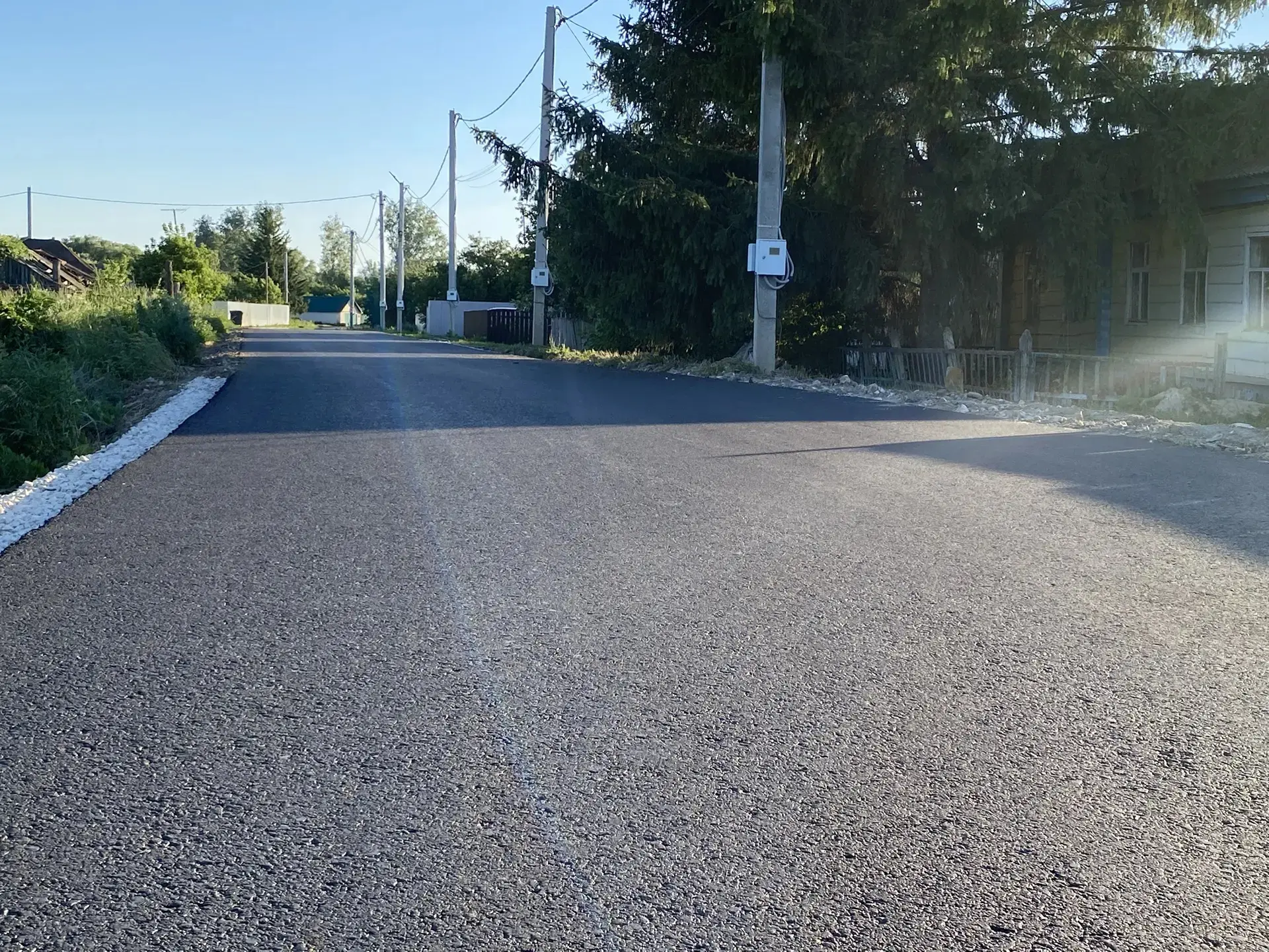 🛣️ В Лысых Горах появилась ещё одна асфальтированная дорога