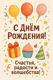 😍ОтКрытка ОтДуши❣️

С днём рождения!🥳