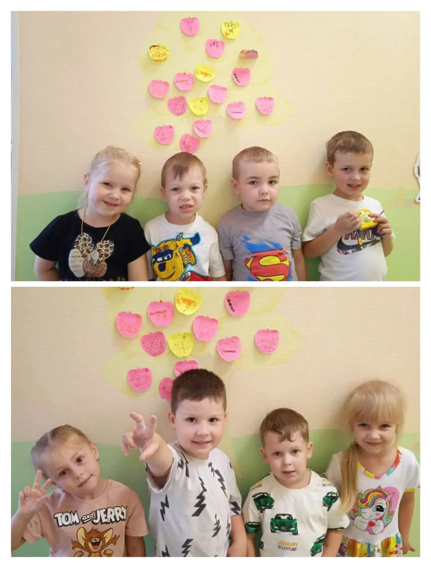 Осенние фантазии в группе N4: яблочный урожай и весёлые гусеницы 🍎🐛