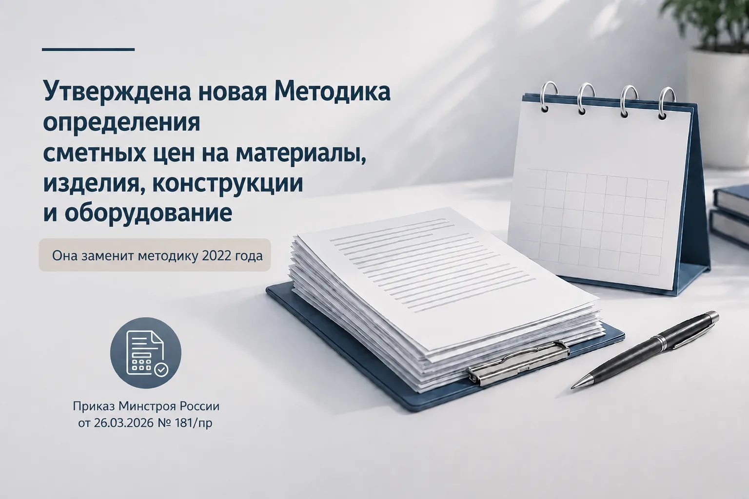 Минстрой России утвердил новую Методику определения сметных цен на материалы, изделия, ...