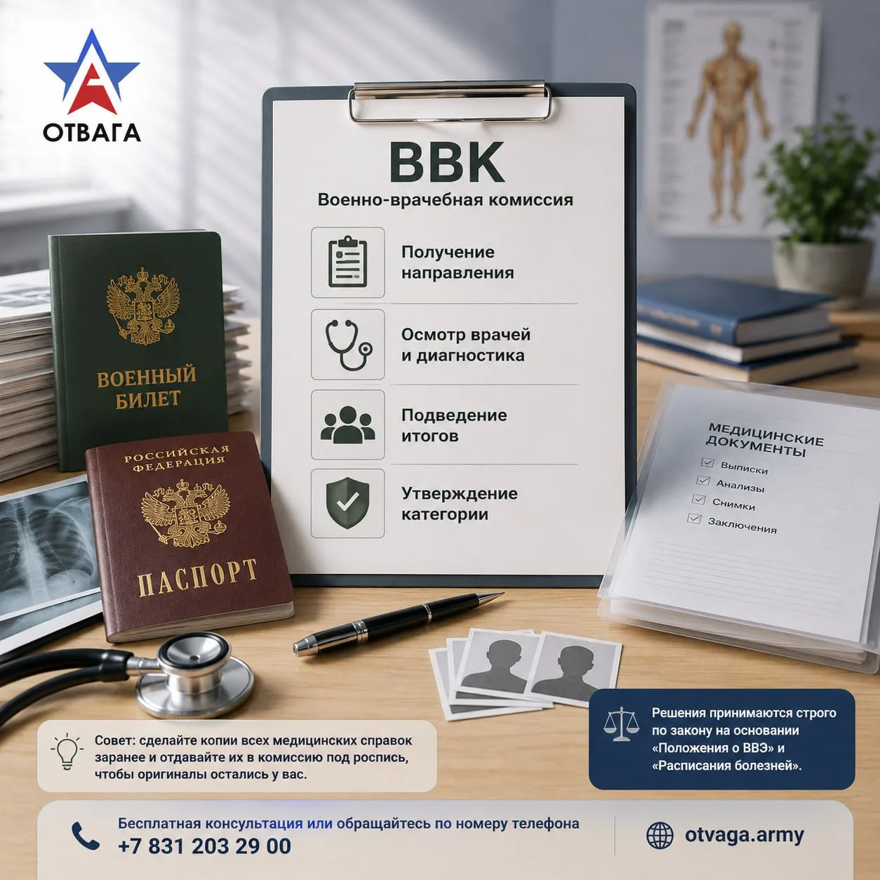 Проходите ВВК? Сохраняйте подробный гайд 🏥
