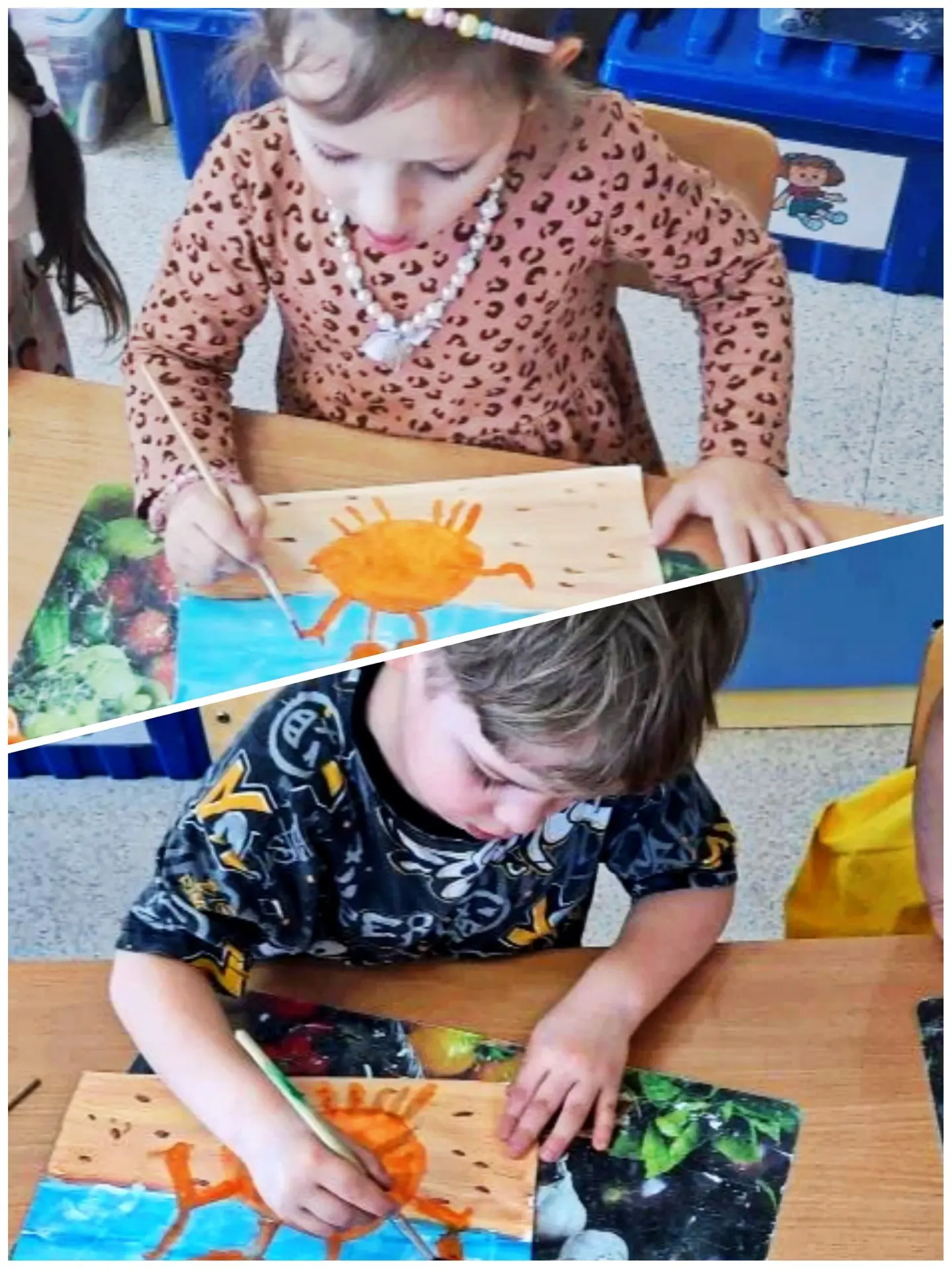 🐳 Не просто рисовали, а создали целый океан! День водных животных в группе «Радуга»  3 апреля в дошк