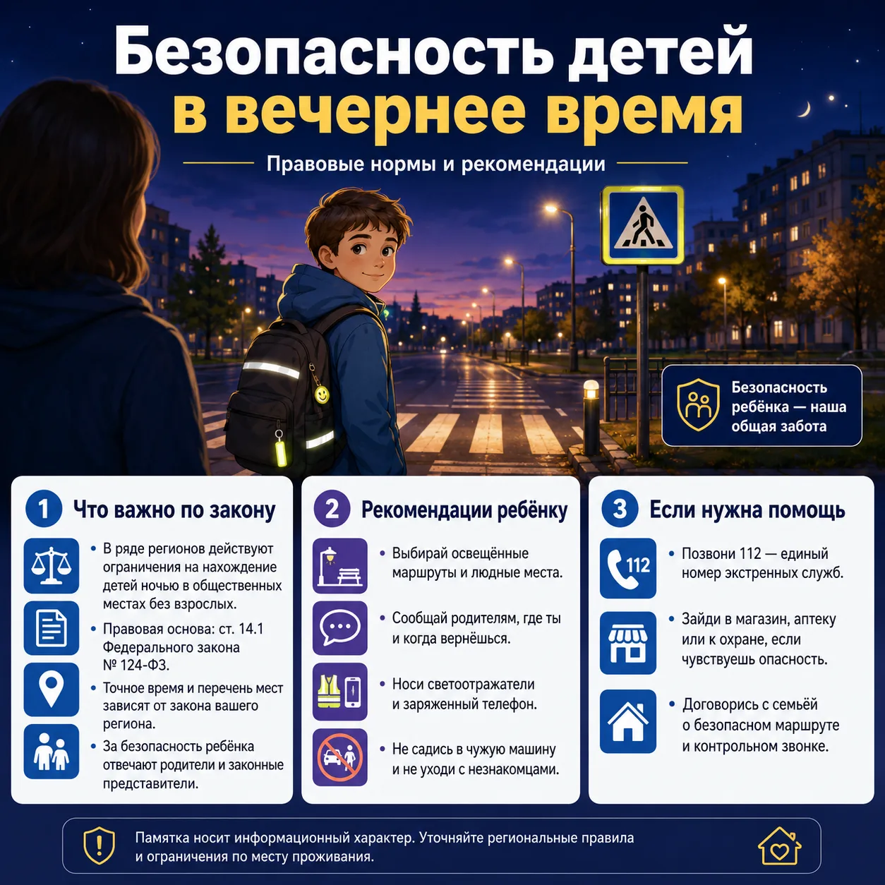 «Безопасность детей в вечернее время: правовые нормы и рекомендации»