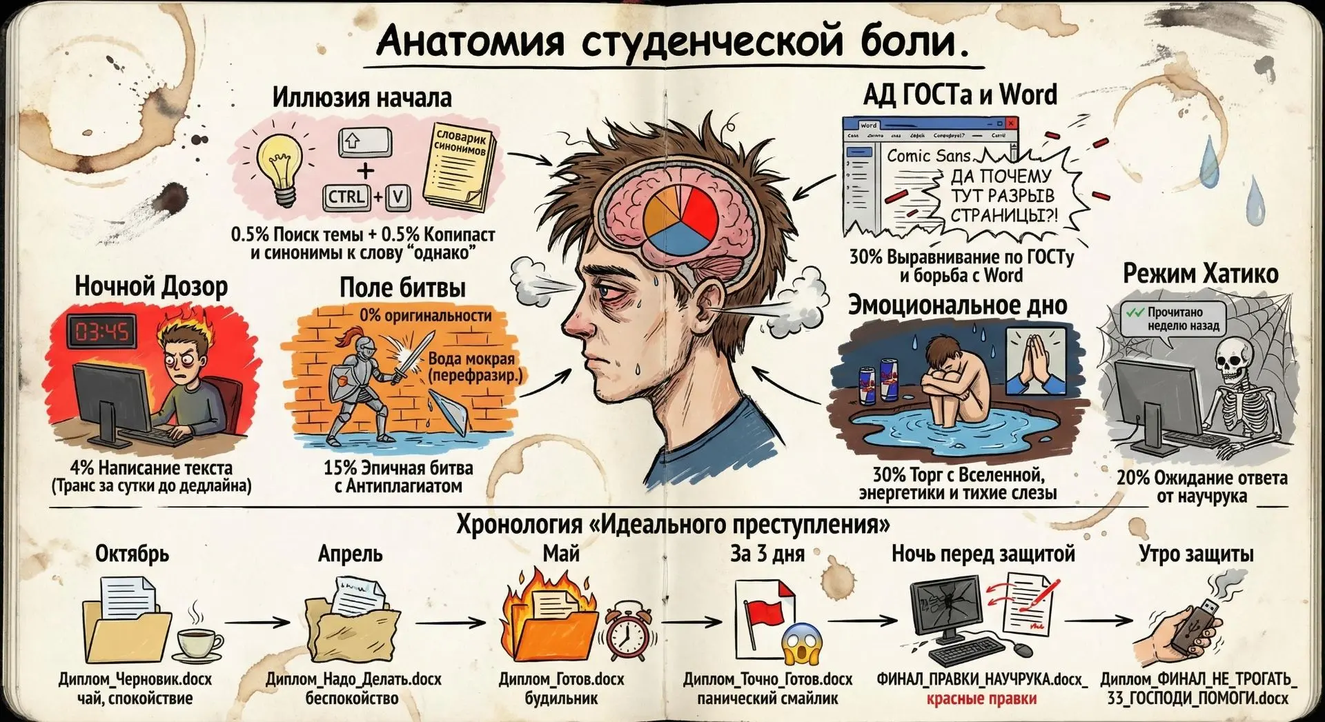 🧠 Анатомия студенческой боли