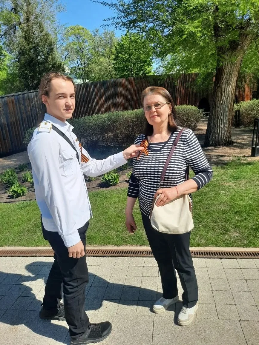 07.05.2026 студенты группы ВООП-243 приняли участие в ежегодном патриотическом мероприятии "Георгиев
