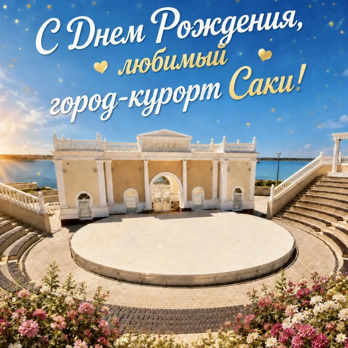 🎉С Днем Рождения, любимый город-курорт Саки! 74 года истории, здоровья и вдохновения! ✨