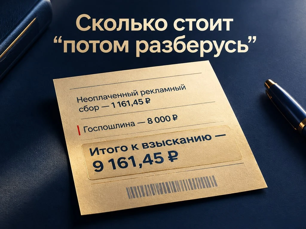 ⚖️ Рекламный сбор: штрафа нет, а последствия есть