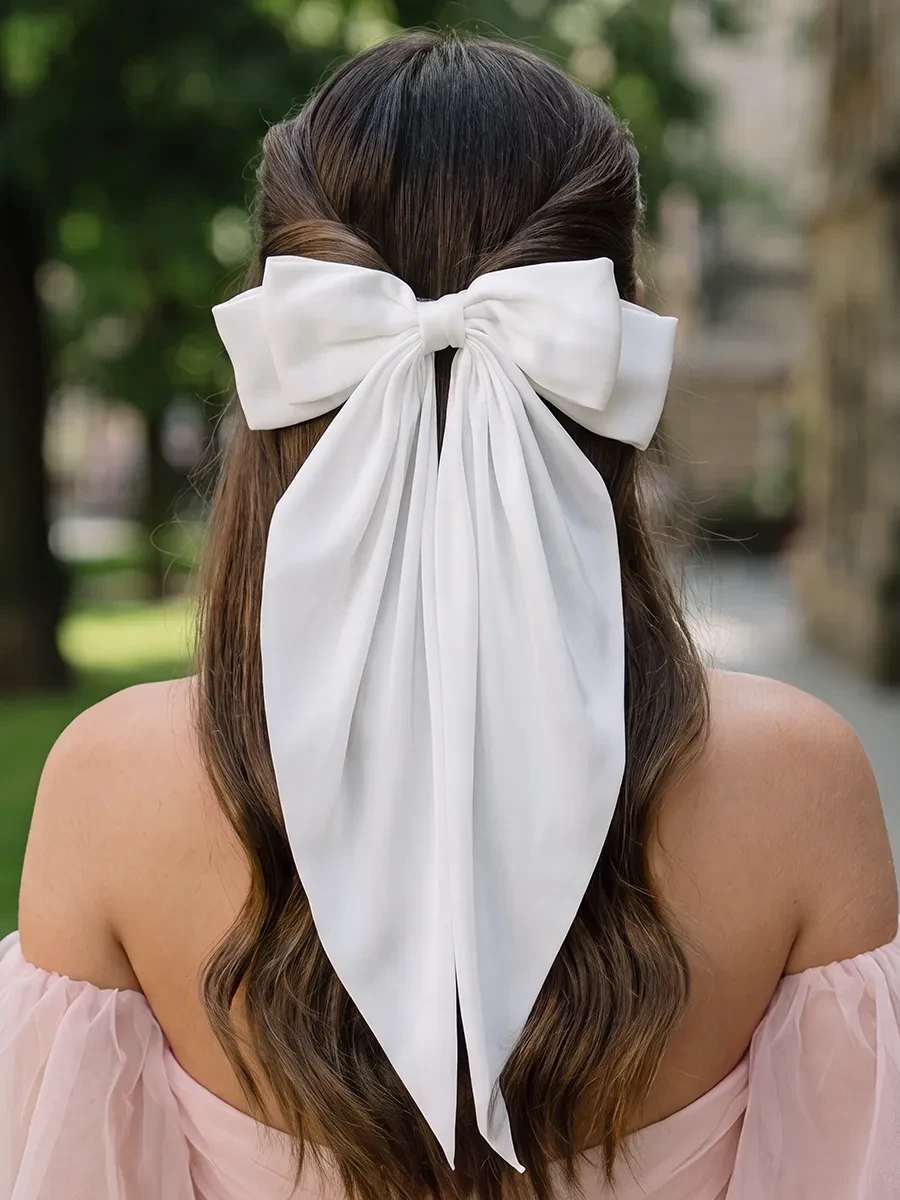 ⚡️ Бант для волос на заколке большой школьный, HairBee