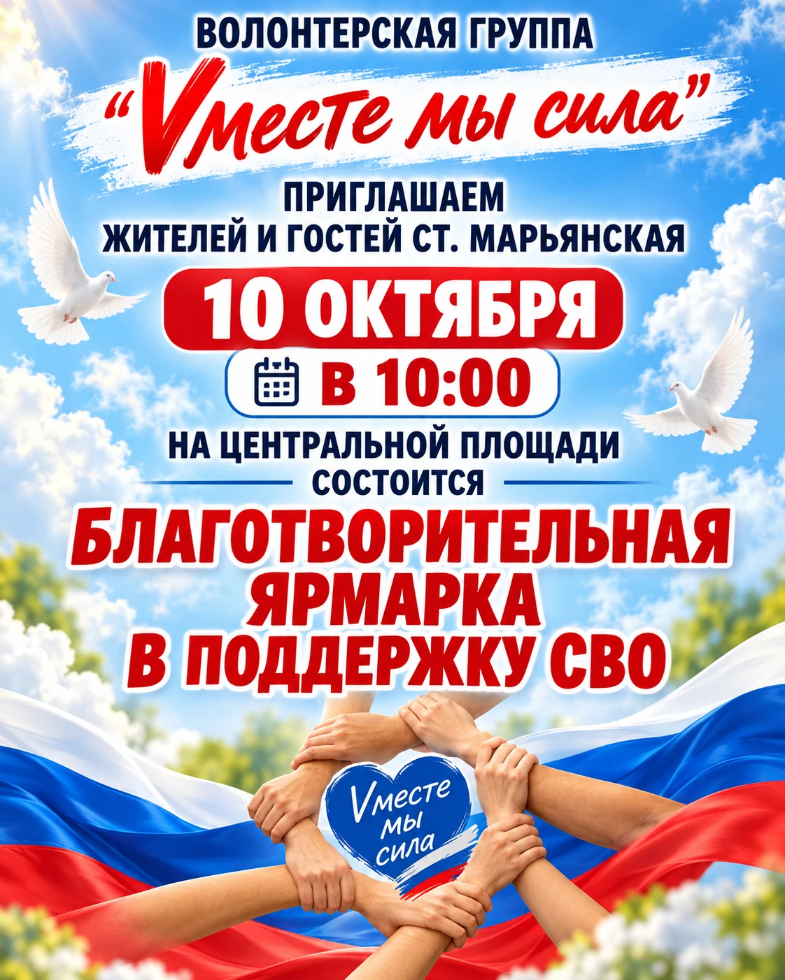 ❤️ В Марьянской пройдёт ещё одна благотворительная ярмарка