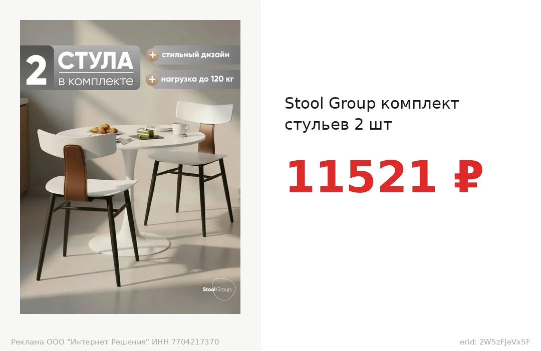 Stool Group комплект стульев 2 шт за 11521 ₽