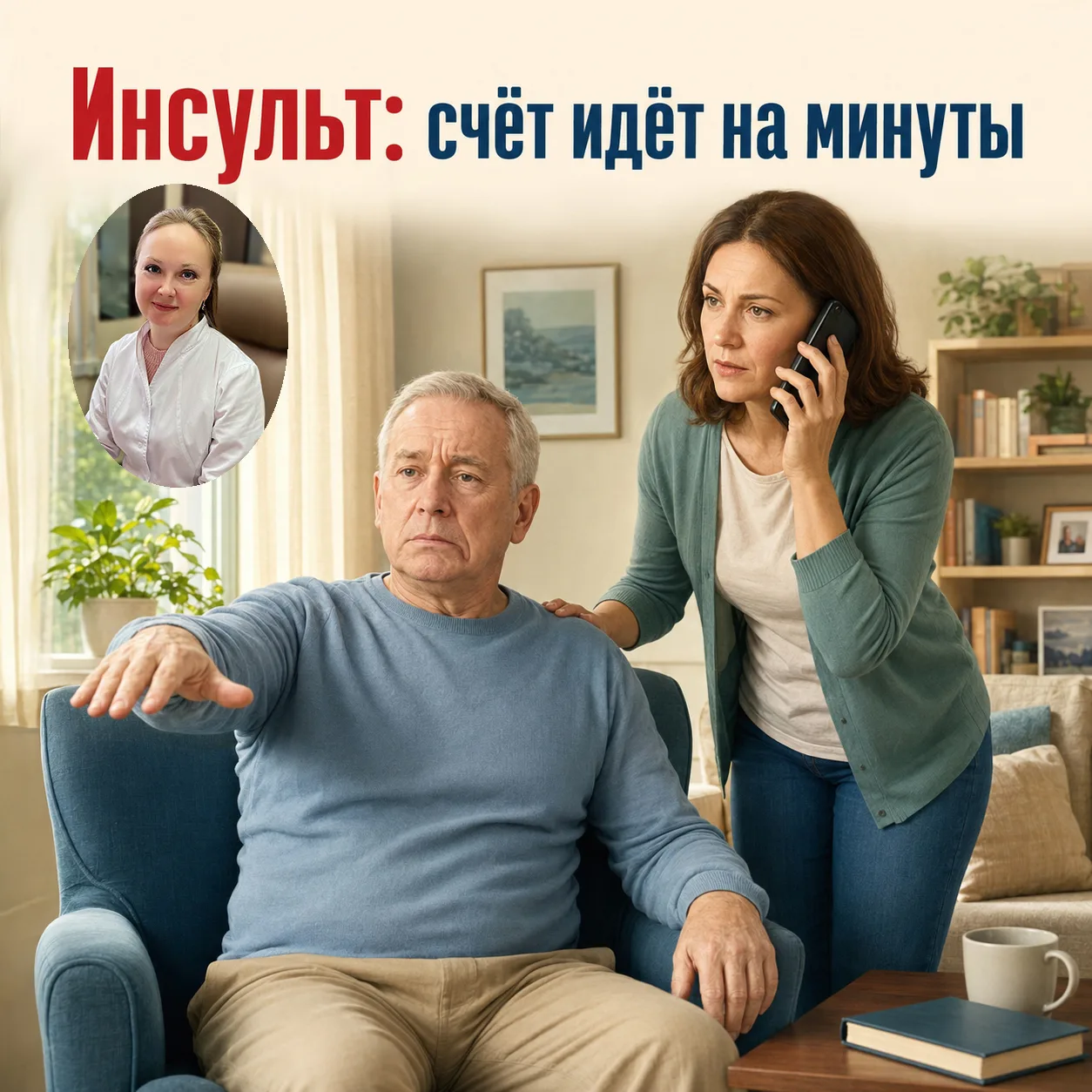 🚨 Инсульт: не ждите, что «само пройдёт»

Человек вдруг начал невнятно говорить, не может поднять ру