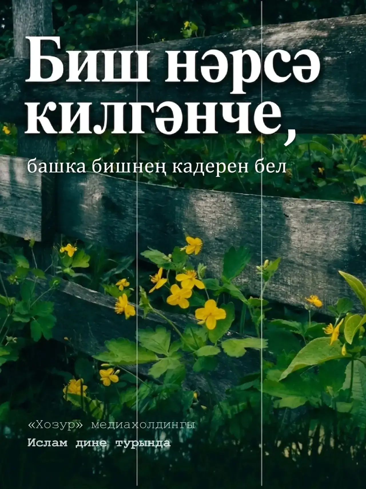 «Биш нәрсә килгәнче, башка