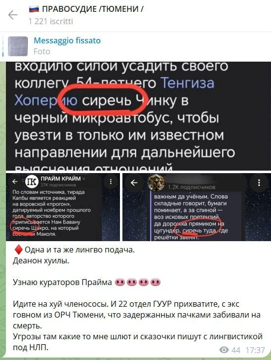 А почему Наталья Данкова решила, что каналы Чебурашек и Мурзилок ведут какие-то граждане из тюменско