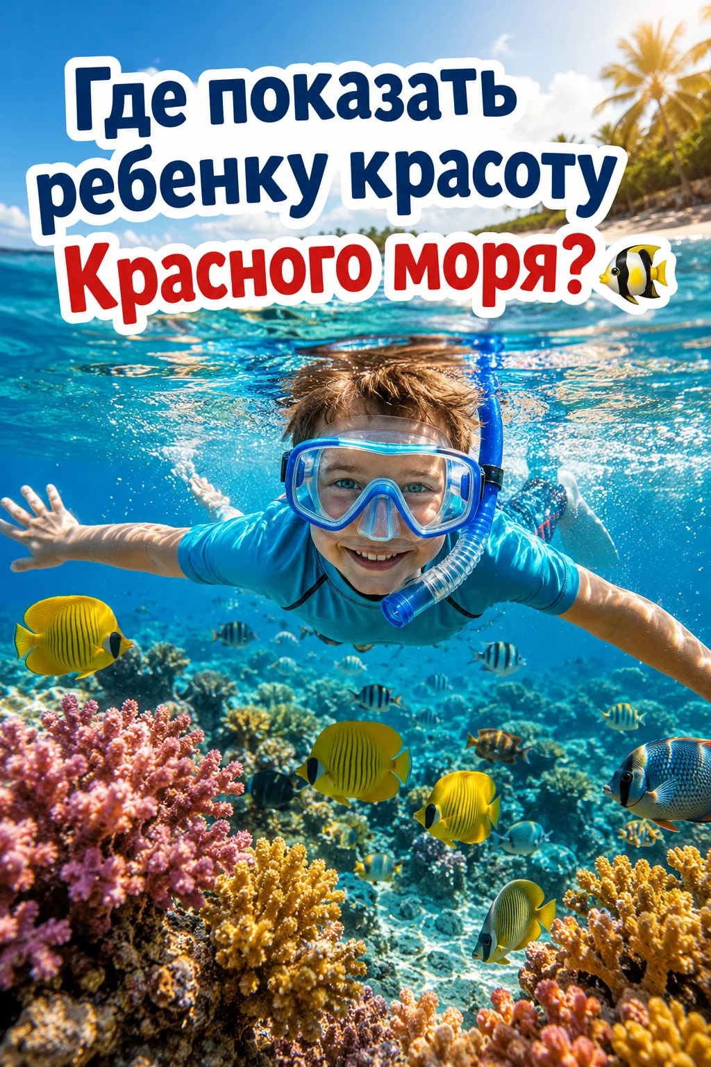Где показать ребенку красоту Красного моря?🐠