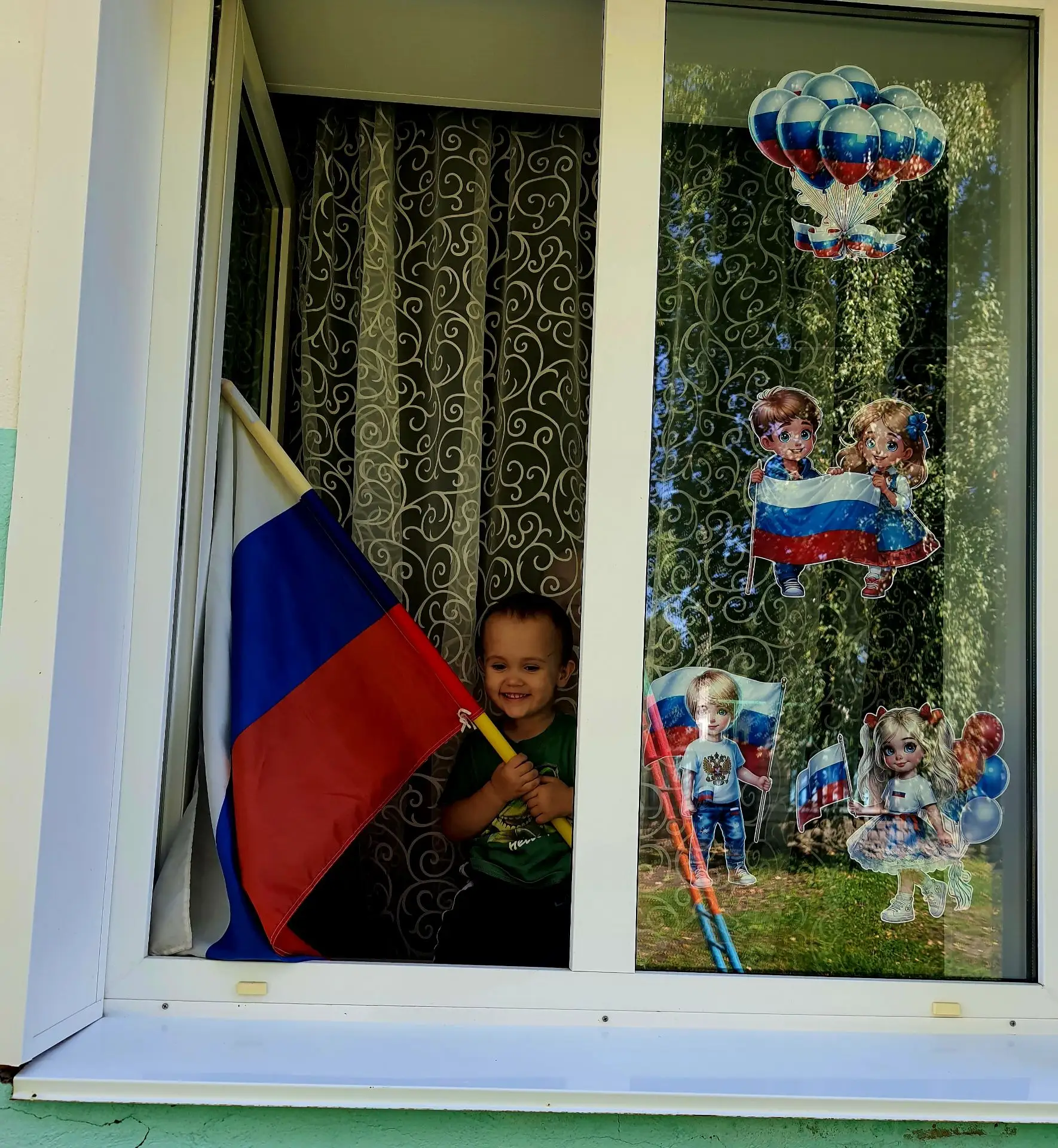 МБДОУ " Солнышко " с. Дмитриевка приняли участие в акции "Окна России "